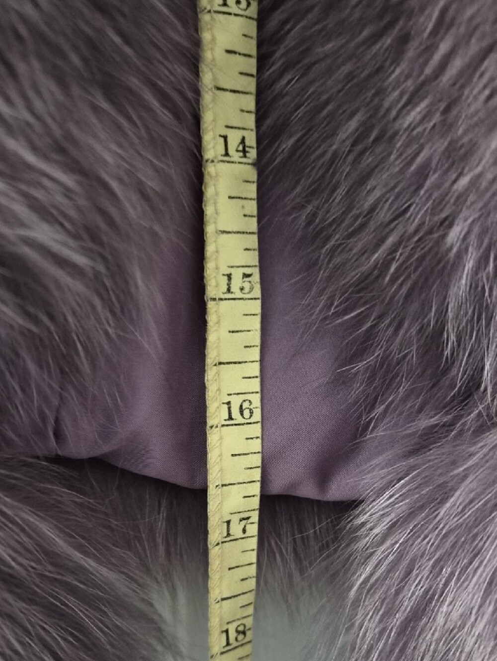 Plush Fox Fur Vest in Purple - Women's Jacket & Coat - Picture 3 of 15